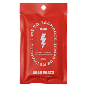 Back Forty - 510 Vape Battery - Silver