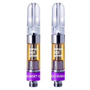 lemon and grass™ - Multi-Pack Sunset Gelato & OG Kush Live Terpene 510 Cart - Indica - 2x0.5g
